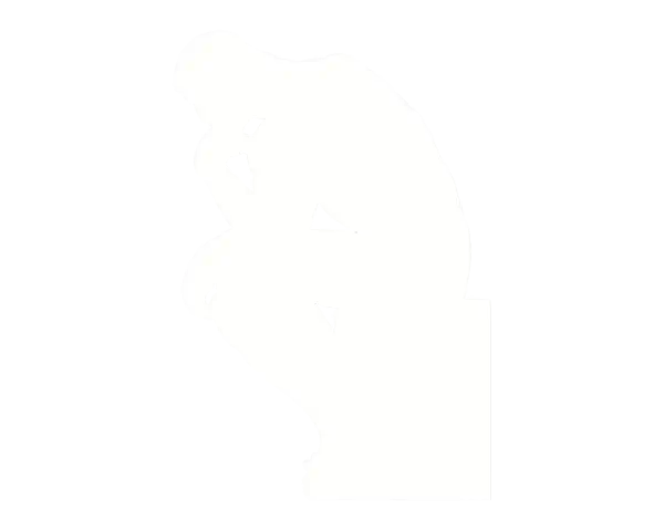 silhouette of a philosopher